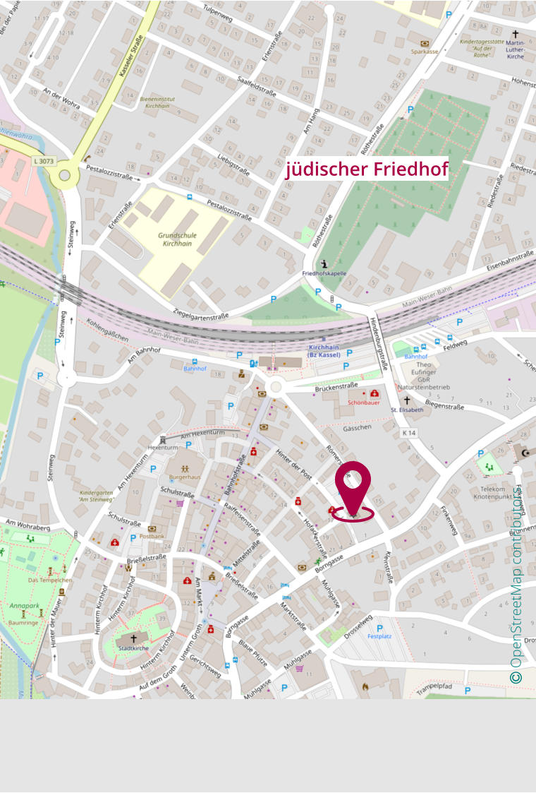  OpenStreetMap contributors  jüdischer Friedhof