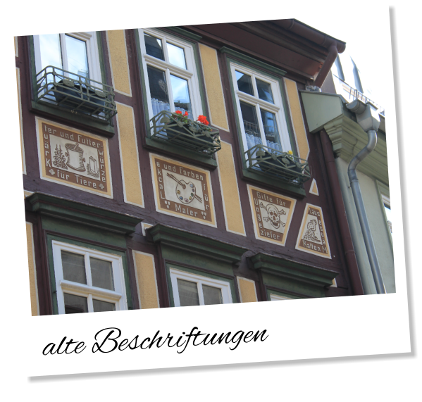 alte Beschriftungen