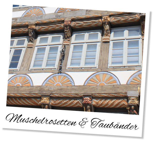 Muschelrosetten & Taubänder