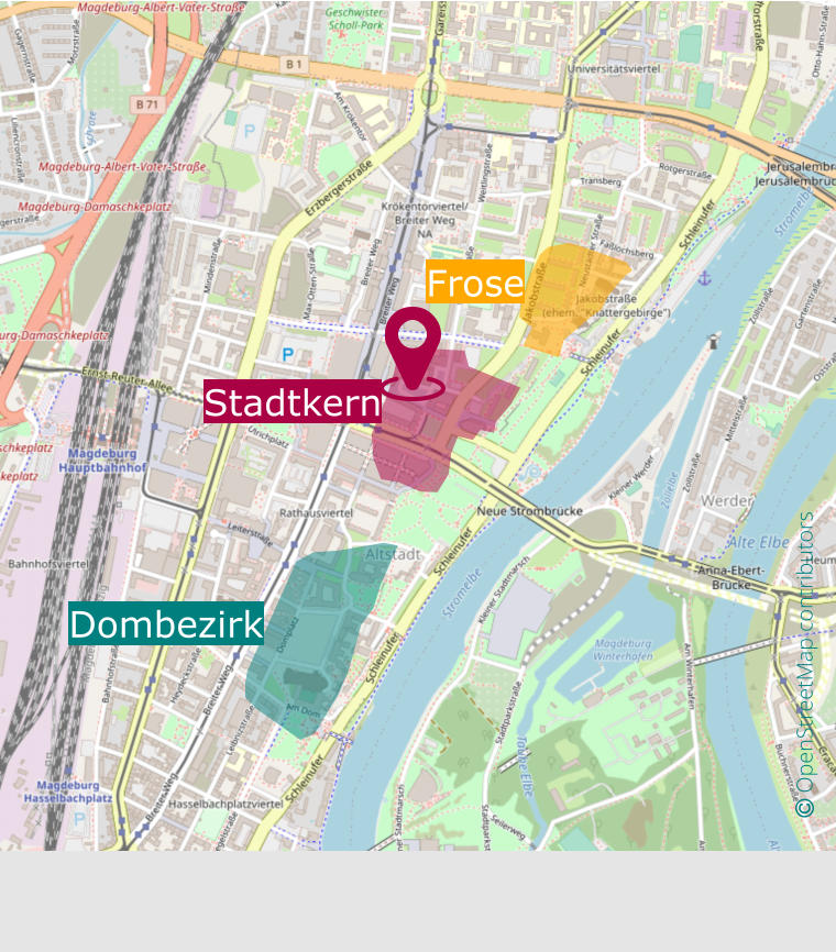 Frose Dombezirk Stadtkern  OpenStreetMap contributors