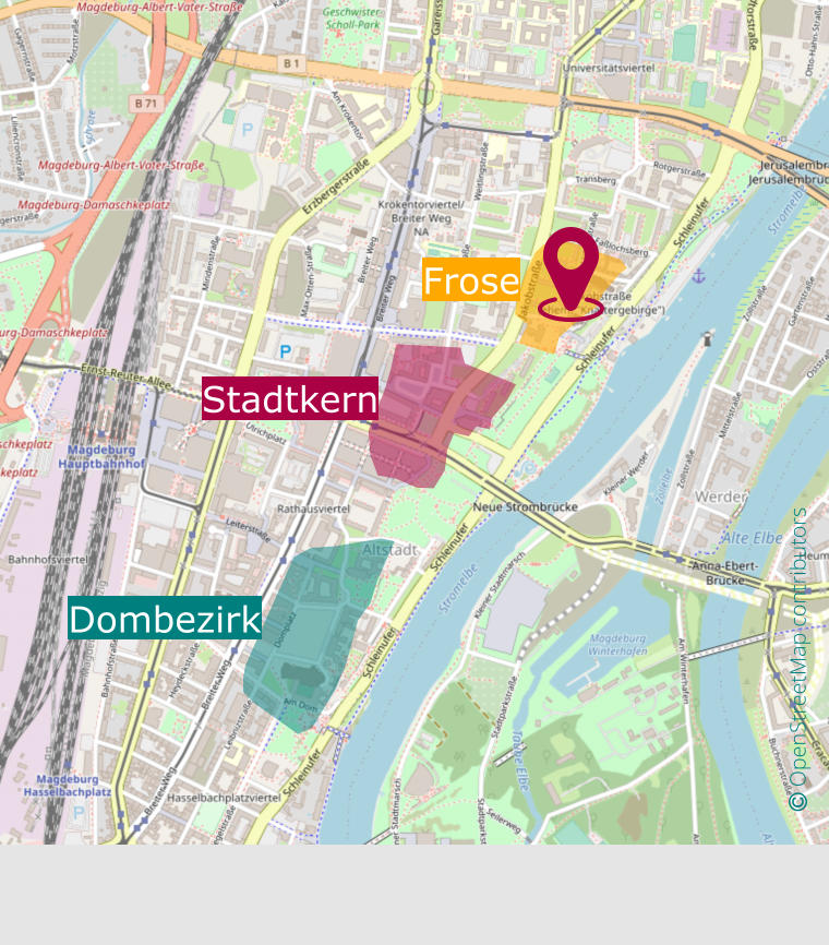 Frose Dombezirk Stadtkern  OpenStreetMap contributors